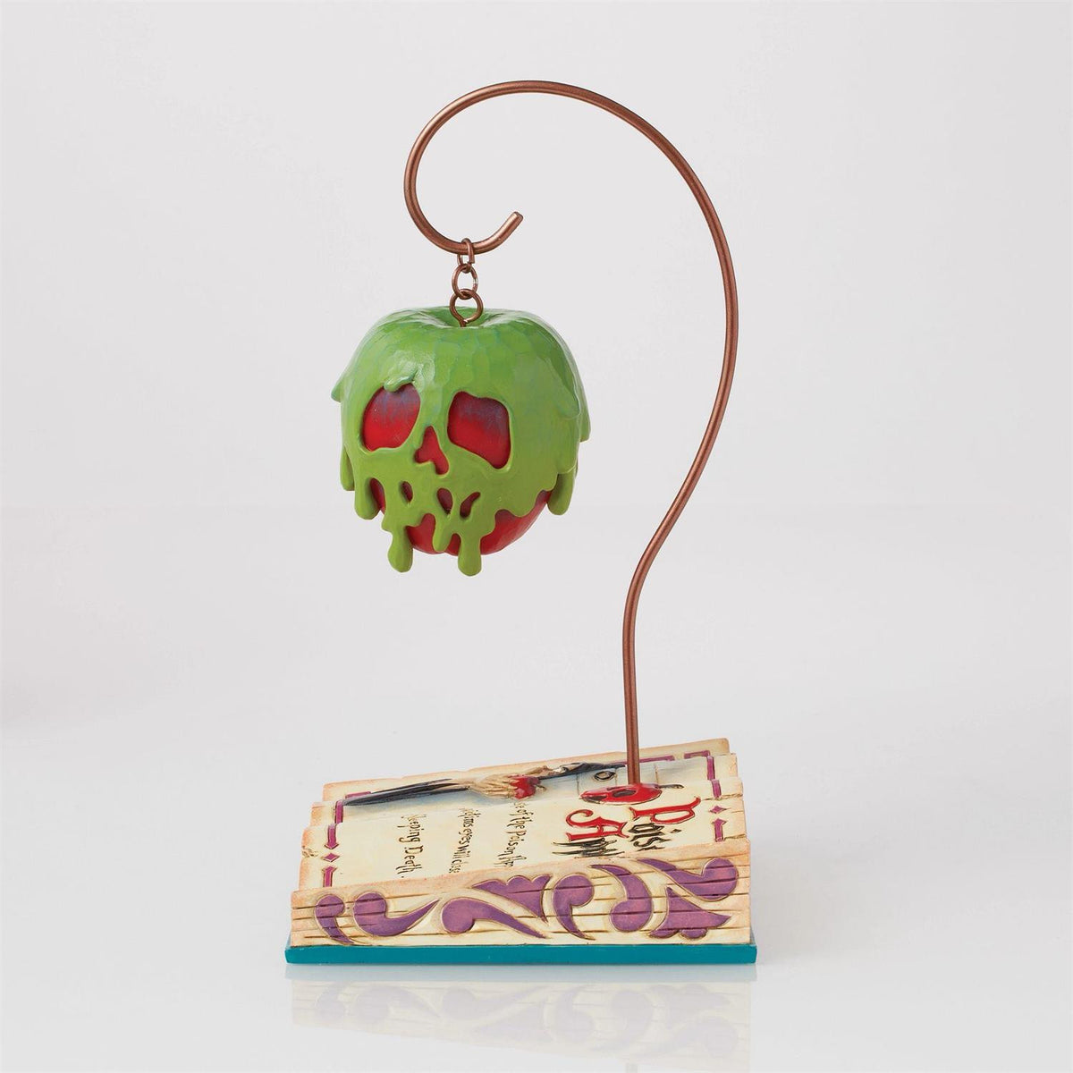 Statuetta libro mela avvelenata Biancaneve 23 cm DISNEY TRADITIONS PERAGA CHRISTMAS