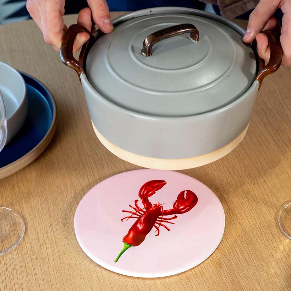 SOTTOPENTOLA IN CERAMICA Ø18CM ARAGOSTA