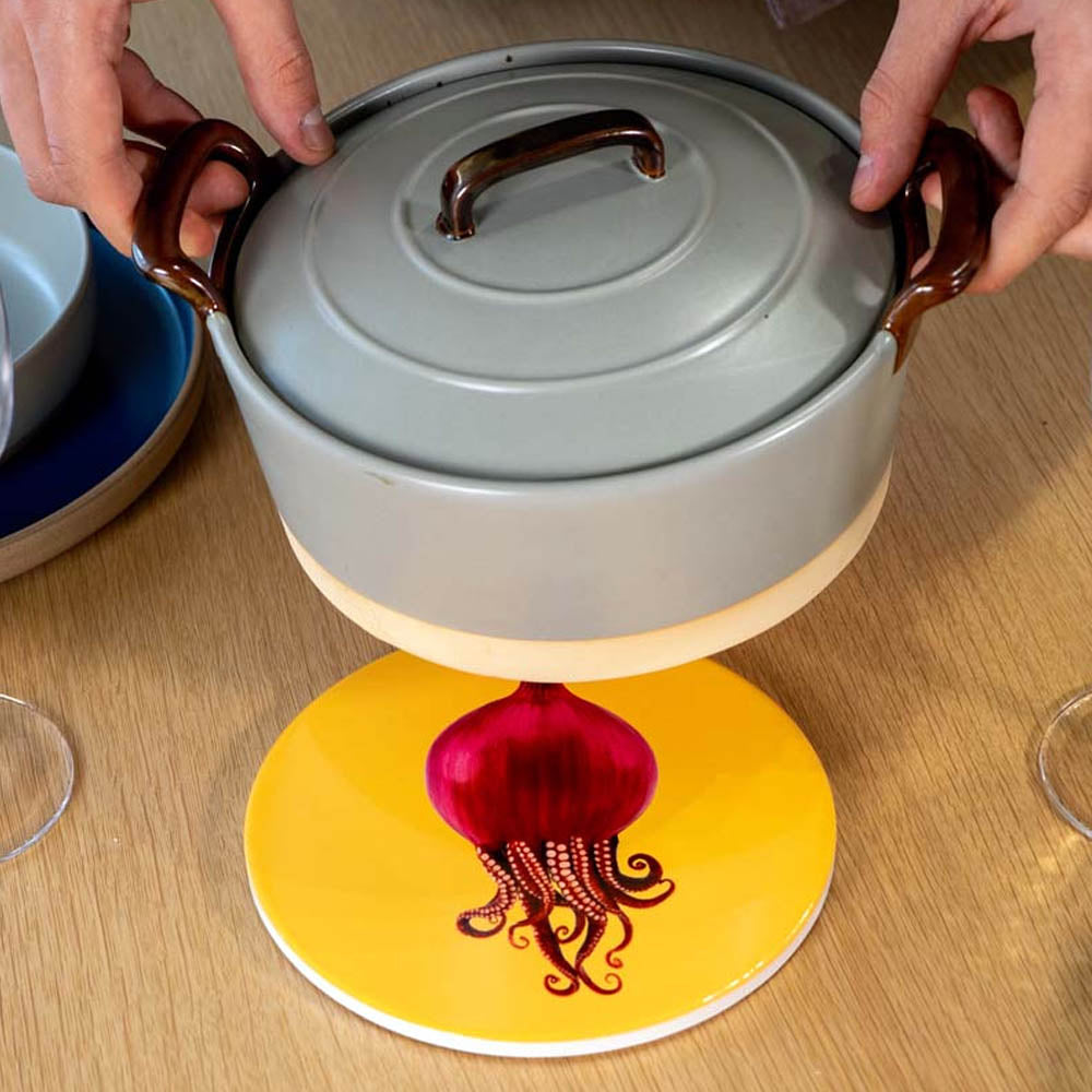 SOTTOPENTOLA IN CERAMICA Ø18CM POLIPO