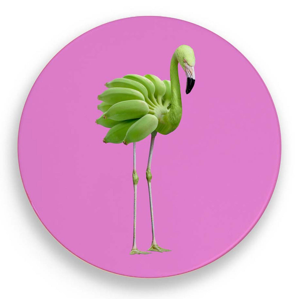 SOTTOPENTOLA IN CERAMICA Ø18CM FENICOTTERO