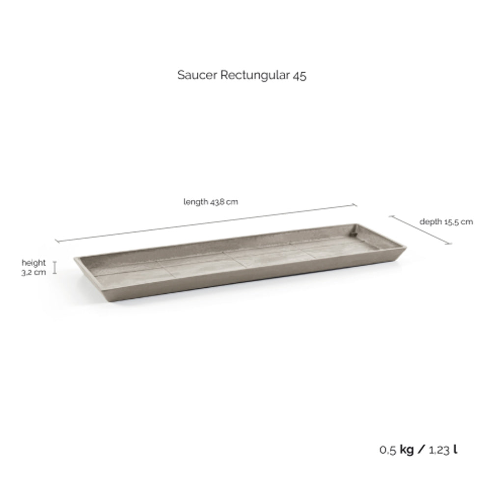 SOTTOVASO RETTANGOLARE L4XP15,5XH3,3CM TALPA