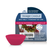 Cera profumata Sparkling Winterberry 22g Rosso Yankee Candle