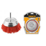 SPAZZOLA A TAZZA CON FILO ONDULATO NYLON GAMBO D.50 MM BL