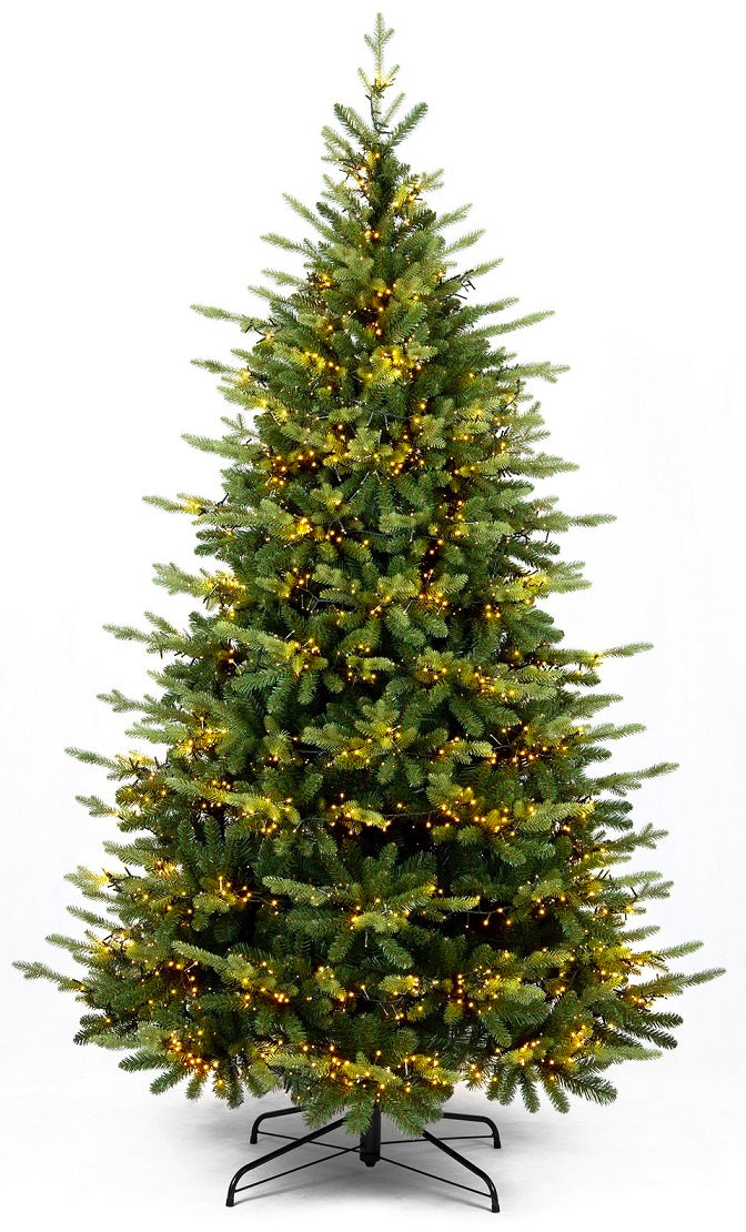 ALBERO DI NATALE CON 3200 LED, SPRYWW, 210CM, VERDE