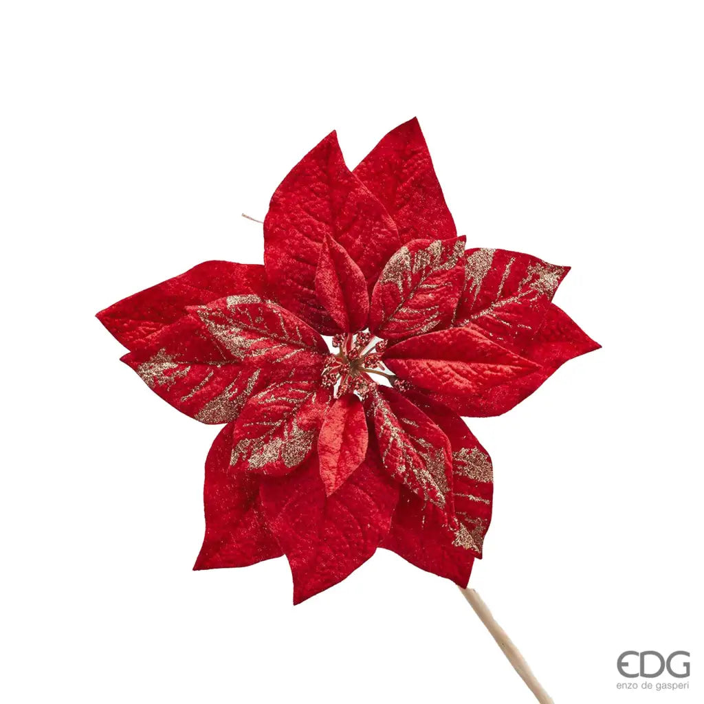 Stella di Natale Rossa con Clip D27 EDG