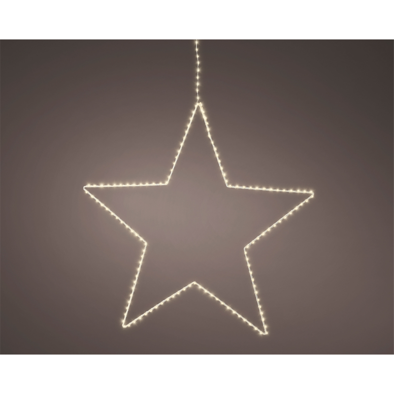 CORNICE MICRO LED LUCE DA ESTERNO STELLA BIANCA 130LED BIANCO CALDO