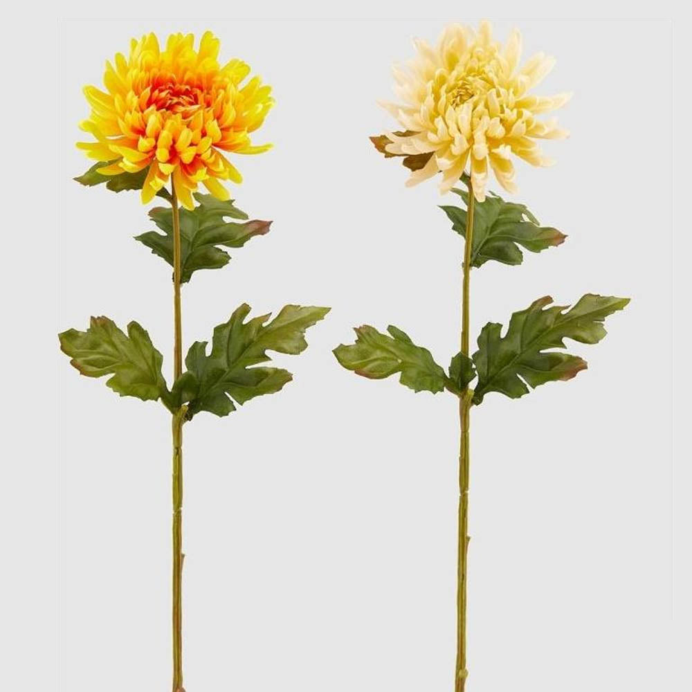 STELO CRISANTEMO H60CM COLORI ASSORTITI GIALLO