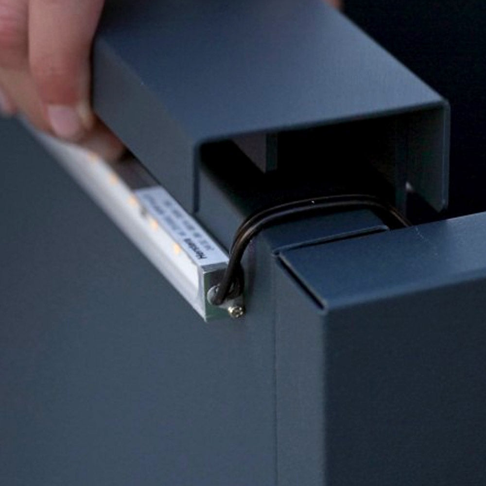 SUPPORTO MAGNETICO PER LUCI CORTEN PER FIORIERE DA 100CM