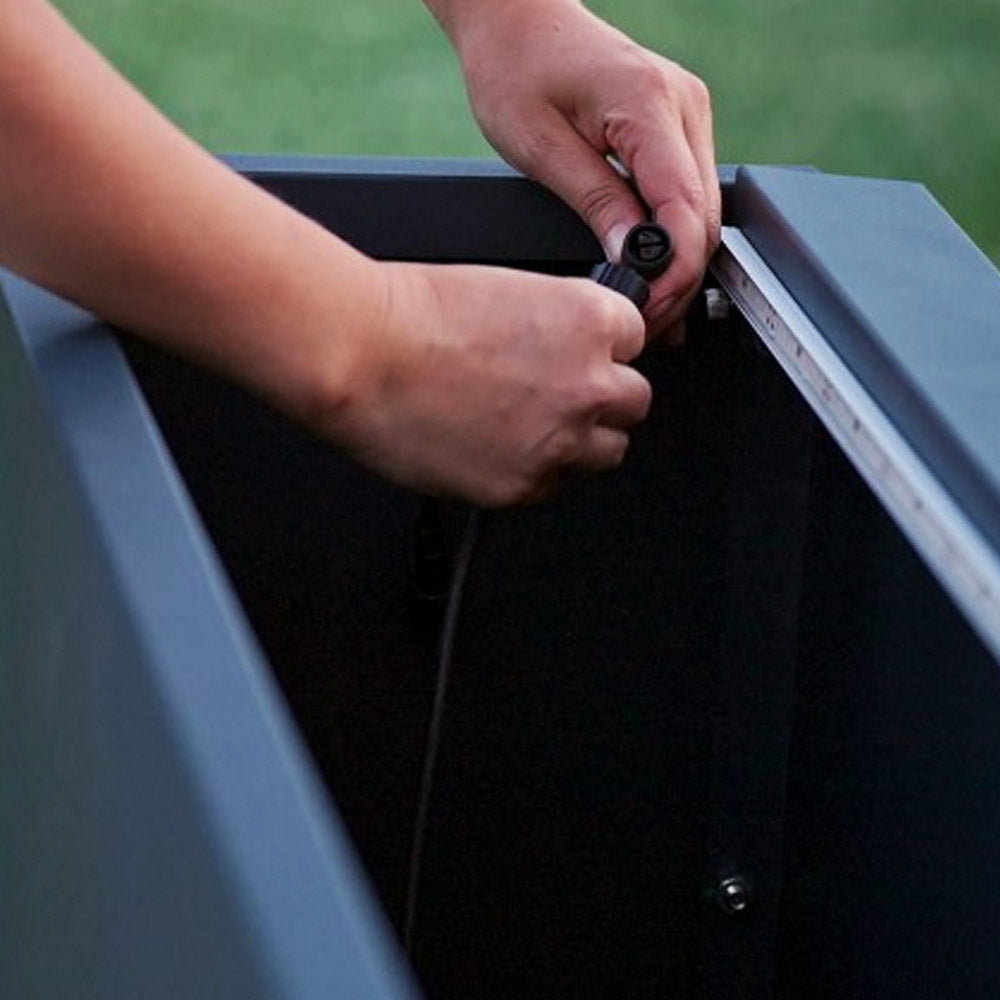 SUPPORTO MAGNETICO PER LUCI CORTEN PER FIORIERE DA 100CM
