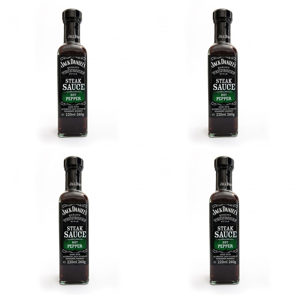 OFFERTA 4 SALSE BARBECUE AL PEPERONCINO HOT PEPPER STEAK SOUCE 260GR