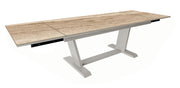 TAVOLO AMBER ALLUNGABILE CON PIANO IN CERAMICA KEDRA 180/230/280CM AMBER CREMA