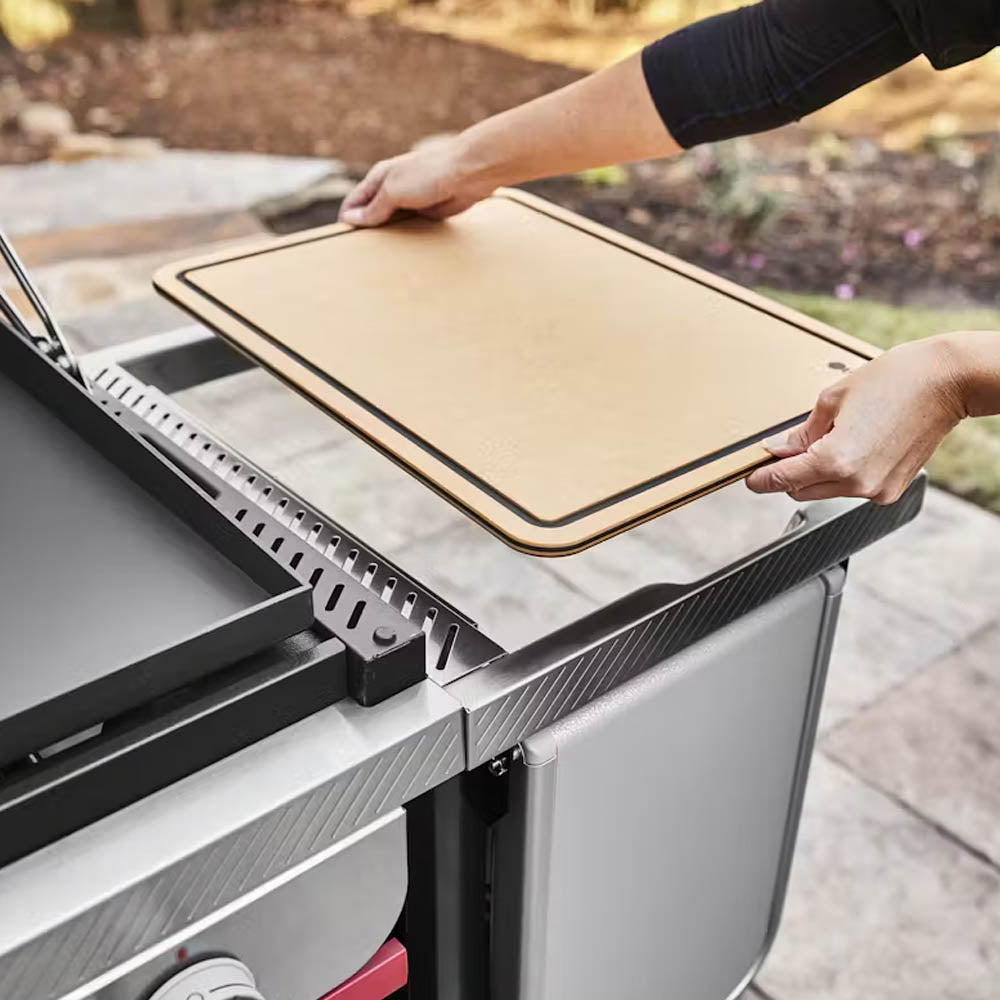 TAGLIERE DA INCASSO PER RIPIANO LATERALE BARBECUE WEBER WORKS
