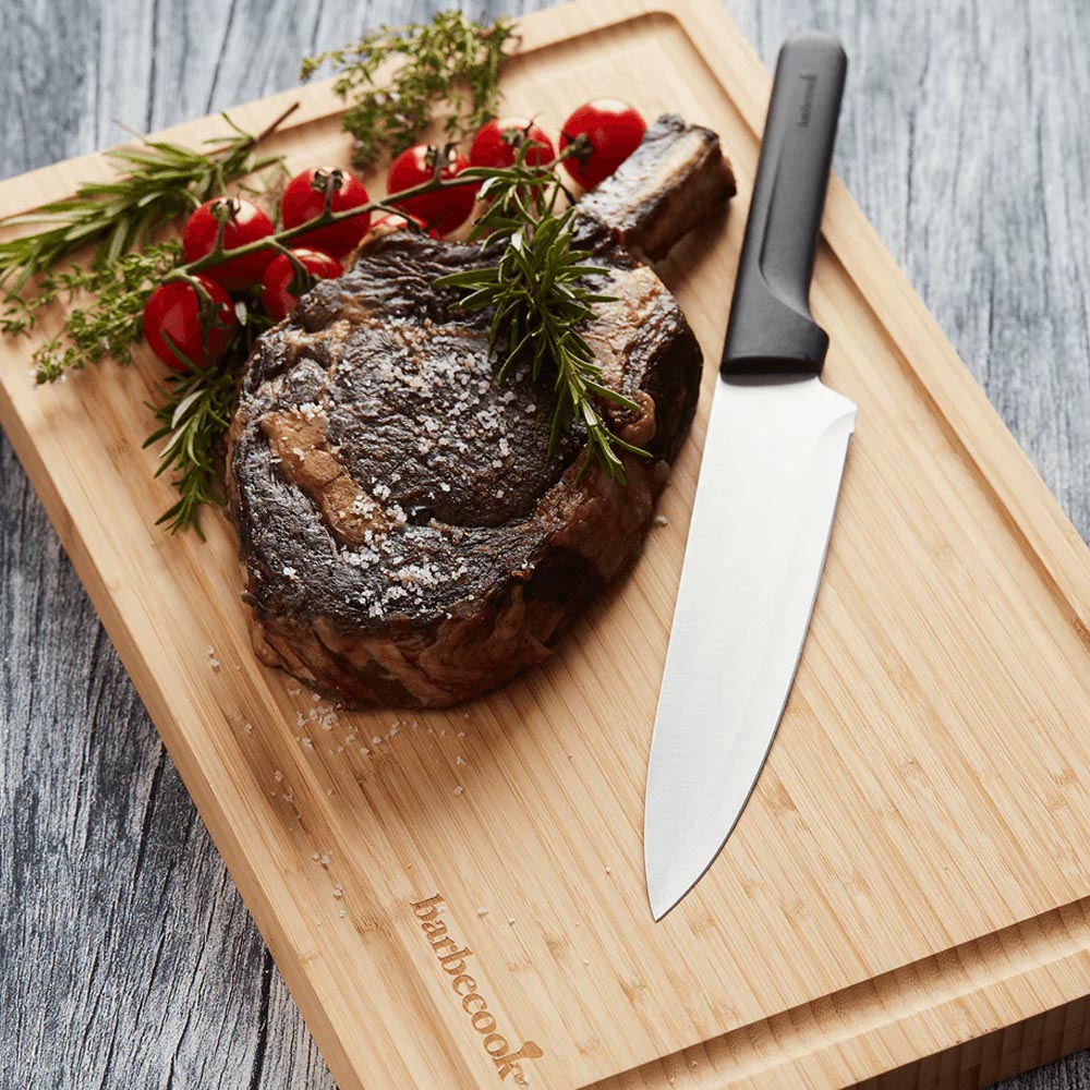 TAGLIERE IN BAMBU' CON SCANALATURA 40X30X3CM FSC