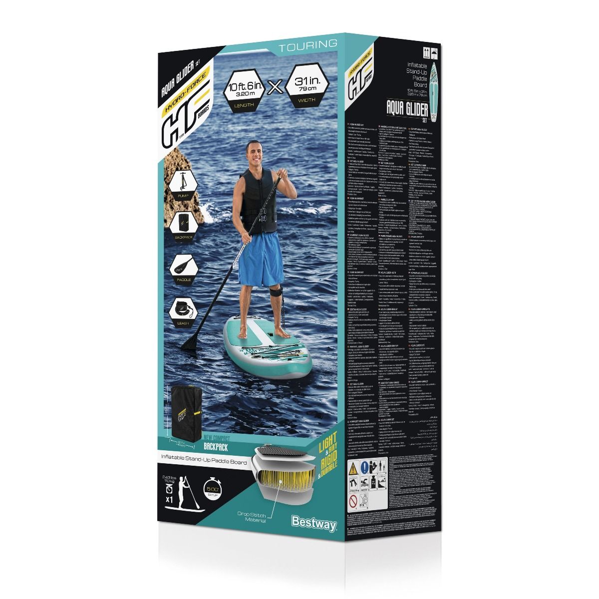 TAVOLA DA SUP GONFIABILE AQUA GLIDER 322X79X12CM