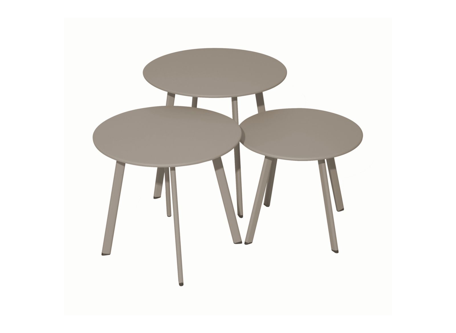 TAVOLINO BASSO MASSAI D40CM CREMA