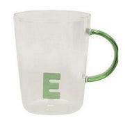TAZZA LETTERA "E" IN VETRO BOROSILICATO 440CC