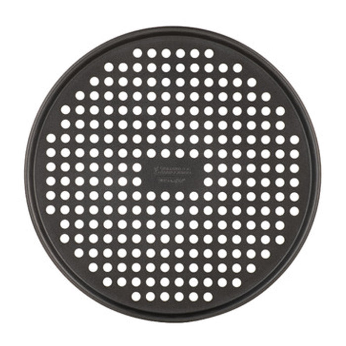 TEGLIA ANTIADERENTE PER PIZZA ROTONDA, FORATO, 30,5CM