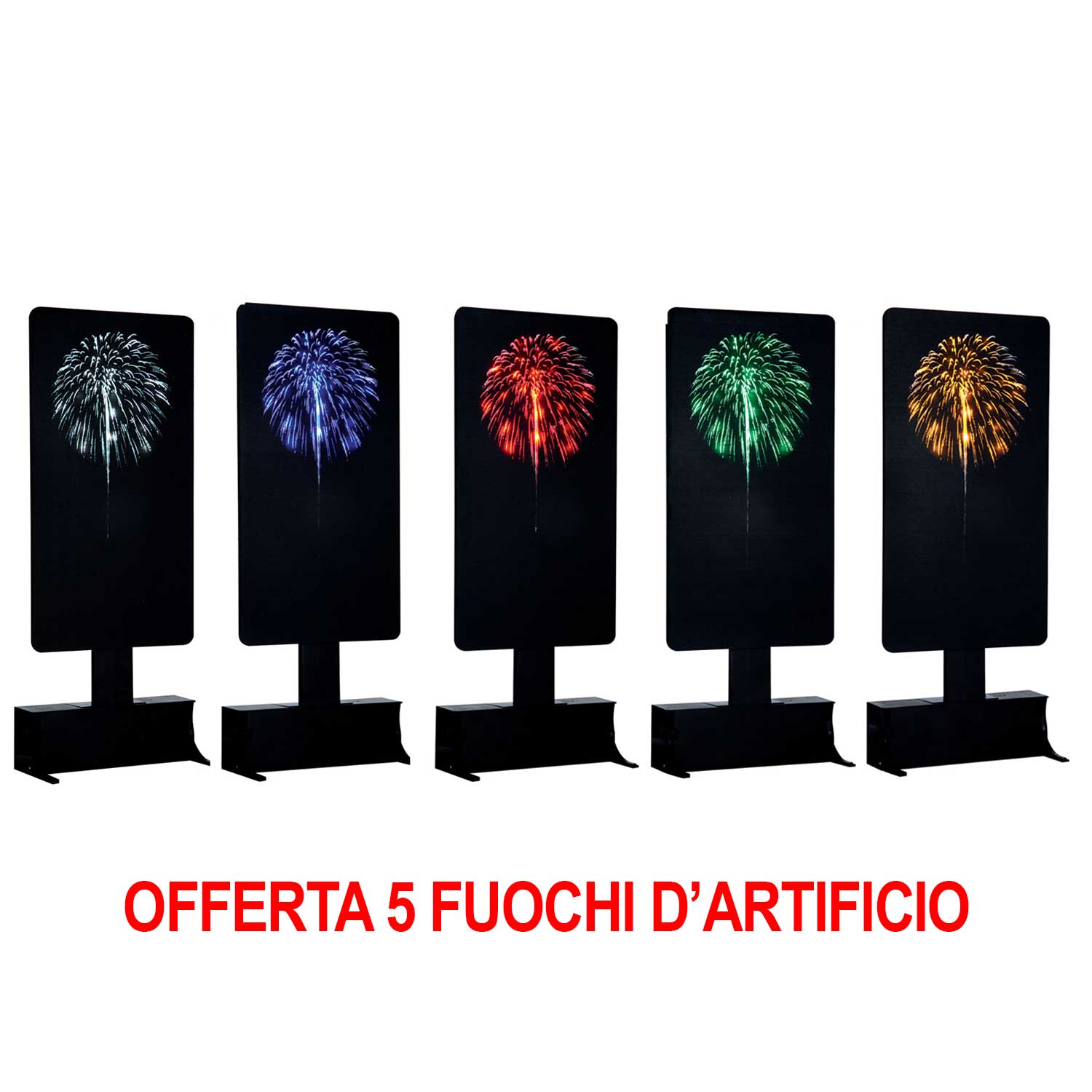 OFFERTA 5 FUOCHI D'ARTIFICIO - FIREWORKS