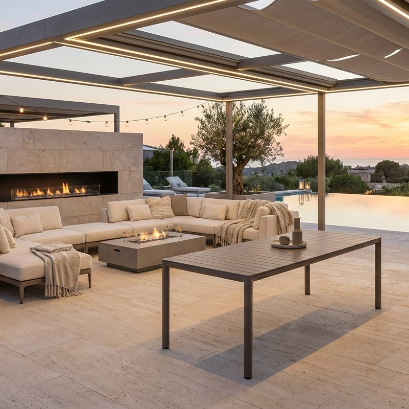 Nardi Tavolo Tevere Estendibile 210/275 Tortora