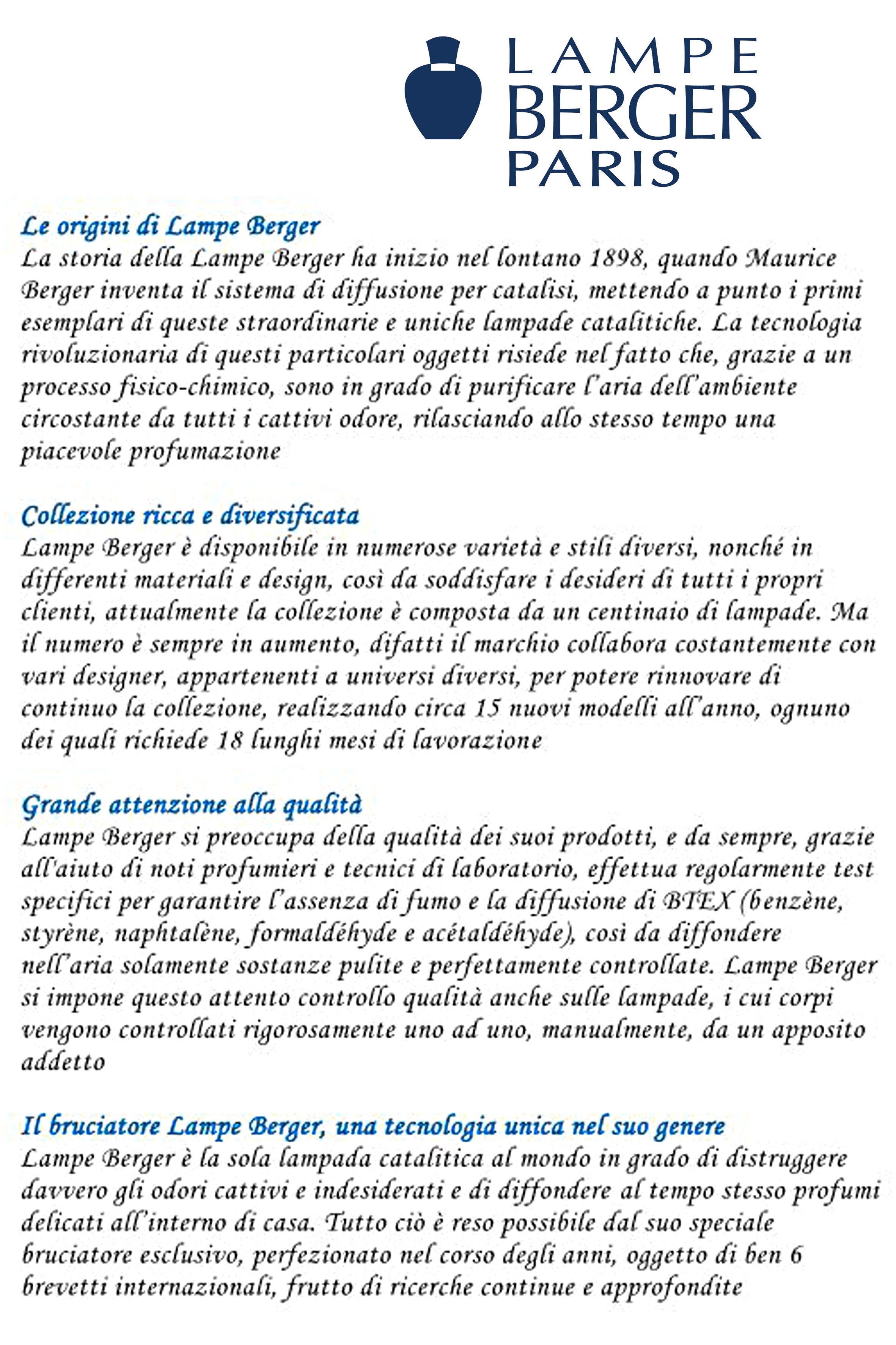 STOPPINO DI RICAMBIO PER LAMPADE CATALITICHE LAMPE BERGER