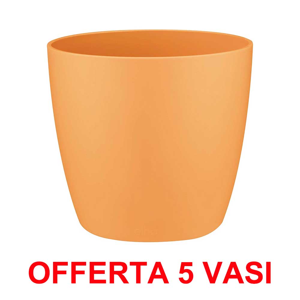 OFFERTA 5 VASO BRUSSELS ROUND MINI 7CM SUNRISE ORANGE
