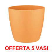 OFFERTA 5 VASO BRUSSELS ROUND MINI 7CM SUNRISE ORANGE