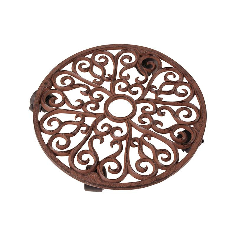 CARRELLO PORTA PIANTE IN GHISA DIAM. 34.5CM