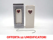 OFFERTA 12 UMIDIFICATORI IN CERAMICA CON CUORE PER TERMOSIFONI