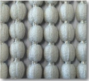 TENDA A CHICCO CON PALLINE DI COTONE 125X240CM GRIGIO