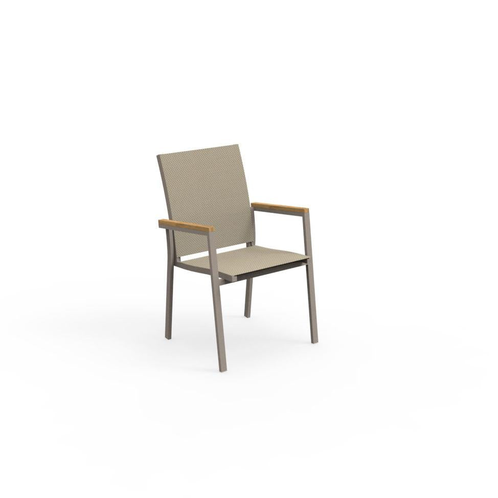 POLTRONA TIMBER CON BRACCIOLI IN TEAK 60X57X91CM