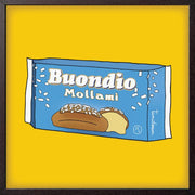 Poster Illustrato Buondio Mollami 20x20 cm Timidessen - immagine 1