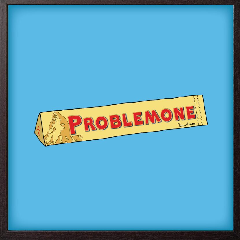 Poster Stampa Artistica Problemone Timidessen 20x20 cm - immagine 1