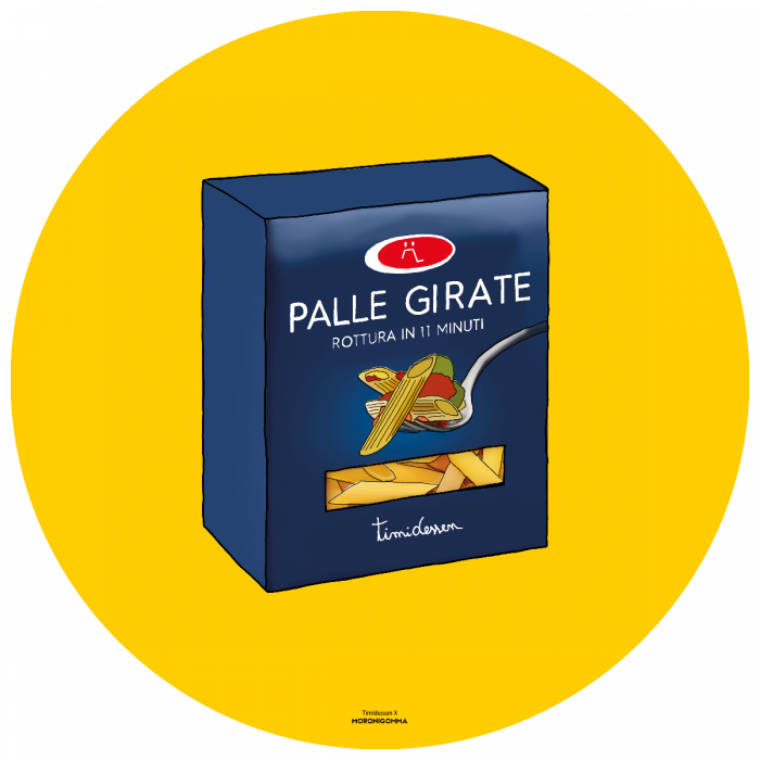 Tovaglietta Tonda Palle Girate D 35 cm - immagine 1