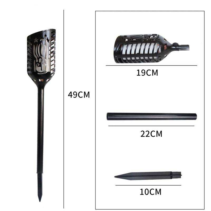 FIACCOLA 102 LED CON PANNELLO SOLARE