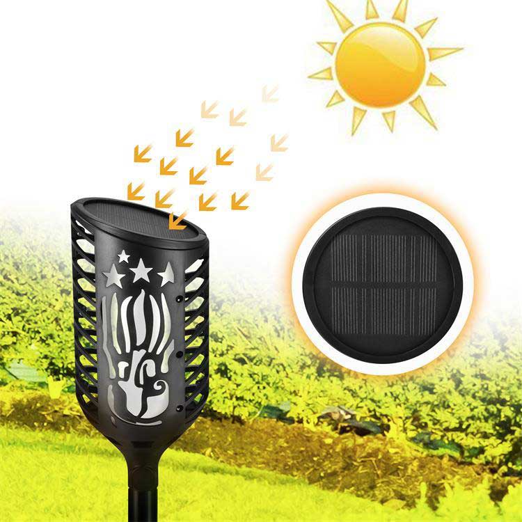 FIACCOLA 102 LED CON PANNELLO SOLARE