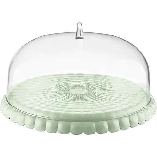 SET TORTIERA CONTENITORE PICCOLA TIFFANI VERDE MALVA 30CM