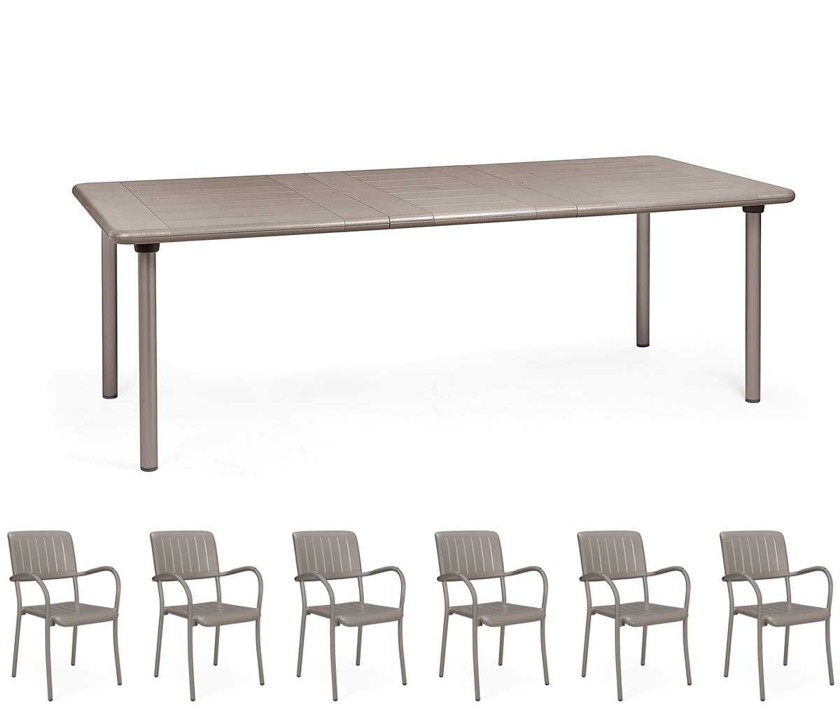 ANGEBOT: MAESTRALE-TISCH 160/220 CM AUSZIEHBAR + 6 MUSA-SESSEL IN IHRER WAHL