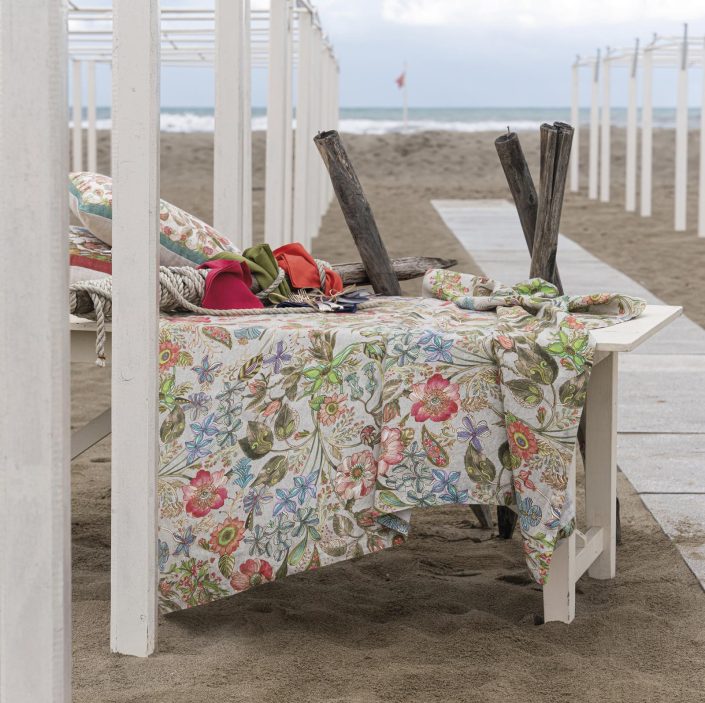 TOVAGLIA OCCITANE FIORI ROSA/VIOLA/BLU 160X230CM