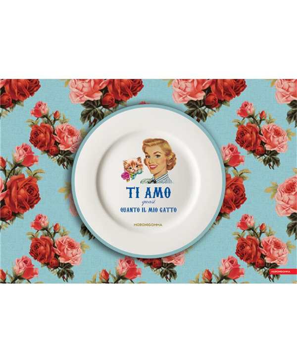 TOVAGLIETTA AMERICANA TI AMO QUASI QUANTO IL MIO GATTO 30X44 CM