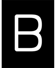 LETTERA REBUS B CON LUCE LED 12X8CM STRUTTURA IN METALLO