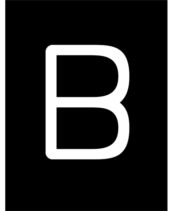 LETTERA REBUS B CON LUCE LED 12X8CM STRUTTURA IN METALLO