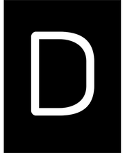 LETTERA REBUS D CON LUCE LED 12X8CM STRUTTURA IN METALLO