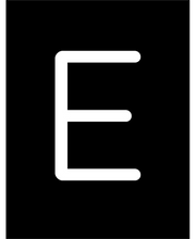 LETTERA REBUS E CON LUCE LED 12X8CM STRUTTURA IN METALLO