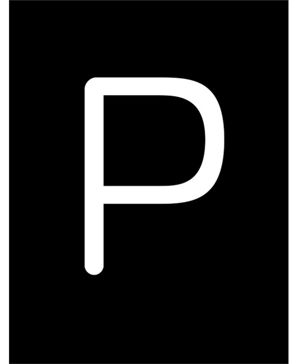 LETTERA REBUS P CON LUCE LED 12X8CM STRUTTURA IN METALLO