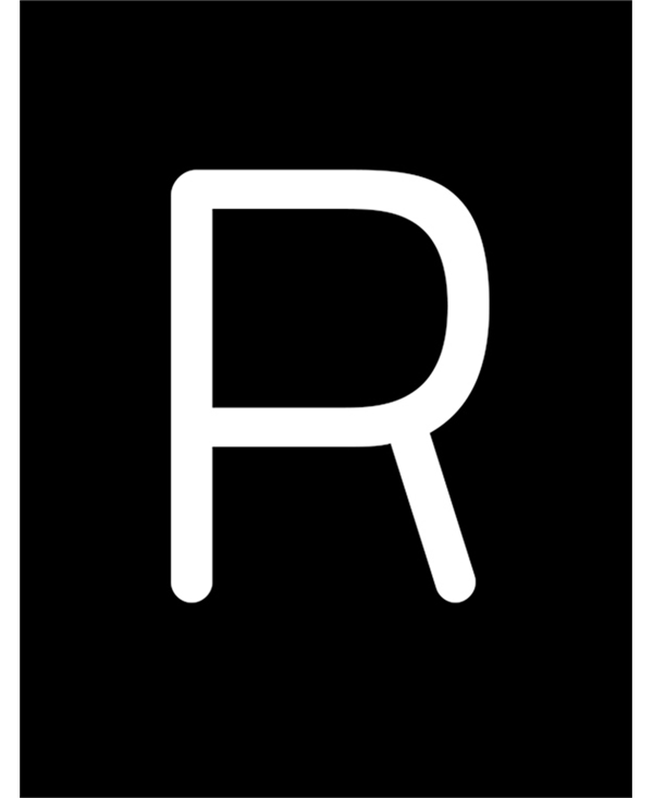 LETTERA REBUS R CON LUCE LED 12X8CM STRUTTURA IN METALLO