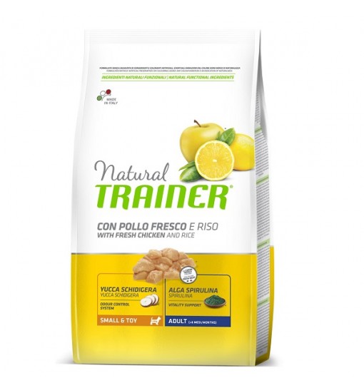 OFFERTA SACCO CROCCHETTE CANE ADULTO MINI SMALL&TOY NATURAL POLLO FRESCO E RISO 2KG
