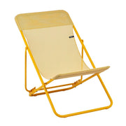 Chaise longue pliante multipositions Lafuma Maxi Transat, jaune miel, 58 cm