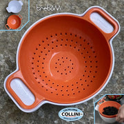 Scolapasta Ciotola Duo Arancione Bianco Trebonn