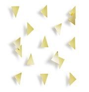 SET 16 PZ CONFETTI TRIANGOLARI DECORAZIONE MURO