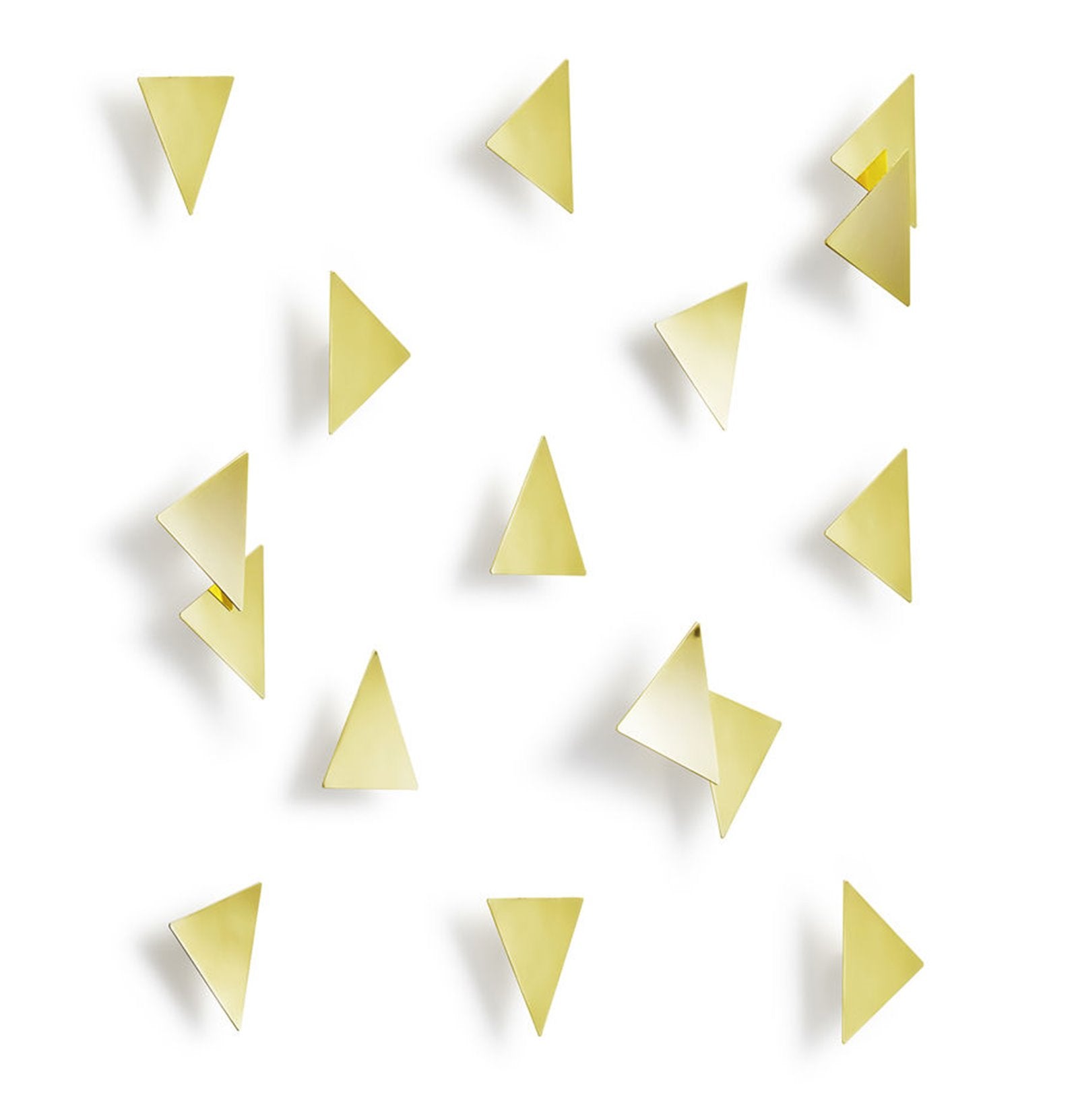 SET 16 PZ CONFETTI TRIANGOLARI DECORAZIONE MURO